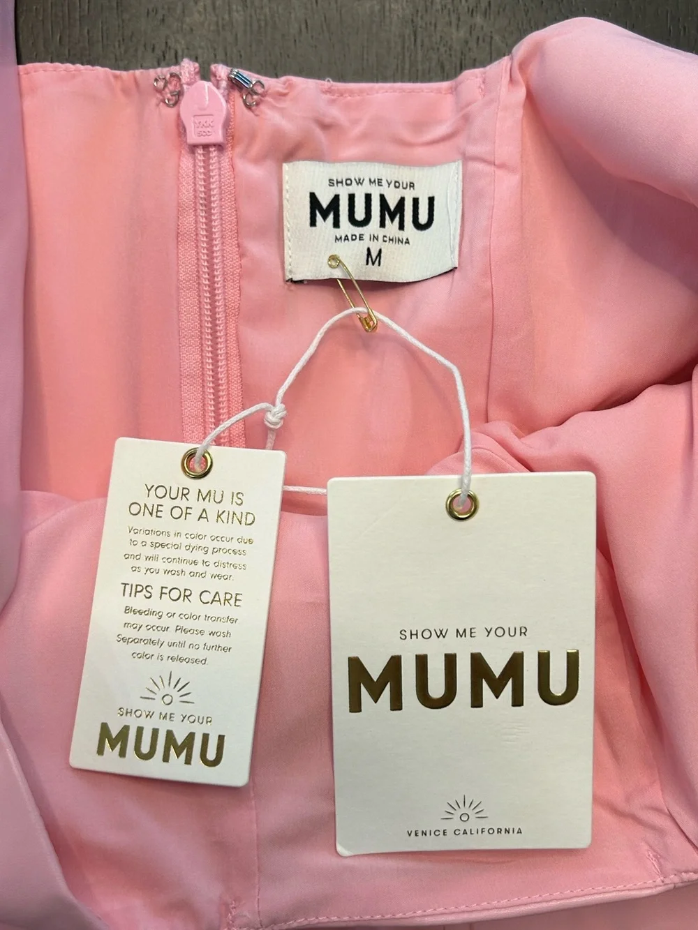 Show me your Mumu pink Barbiecore vegan leather Y2K 90s mini dress NWT MD - Picture 7 of 10